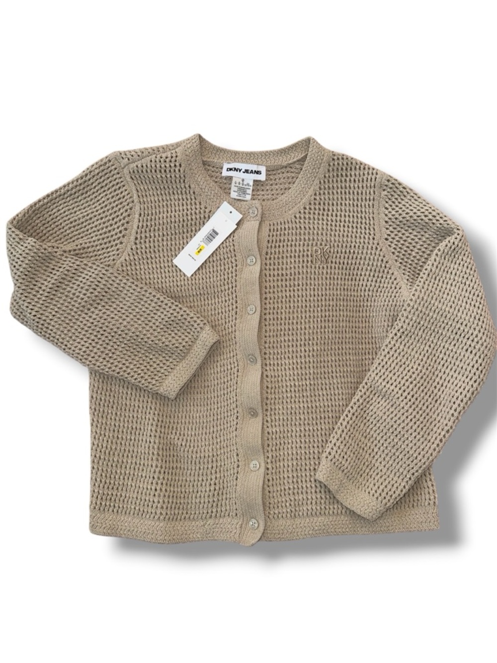 DKNY Jeans Women's Baby Chenille Open-Stitch Long-Sleeve Cardigan
Knit Sweater - Picture 6 of 8